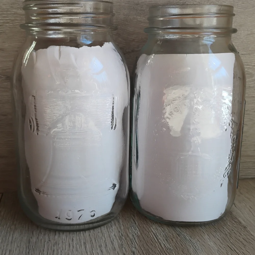 Vintage Mason Quarts Clear Glass Jars Bicentennial Celebration 1976 Liberty Bell